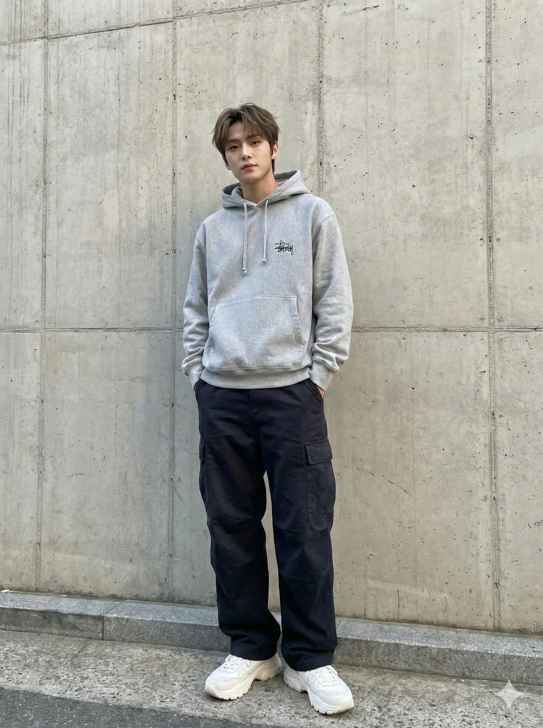 STUSSY 스투시 베이직 빅로고 후드티 상품이미지1