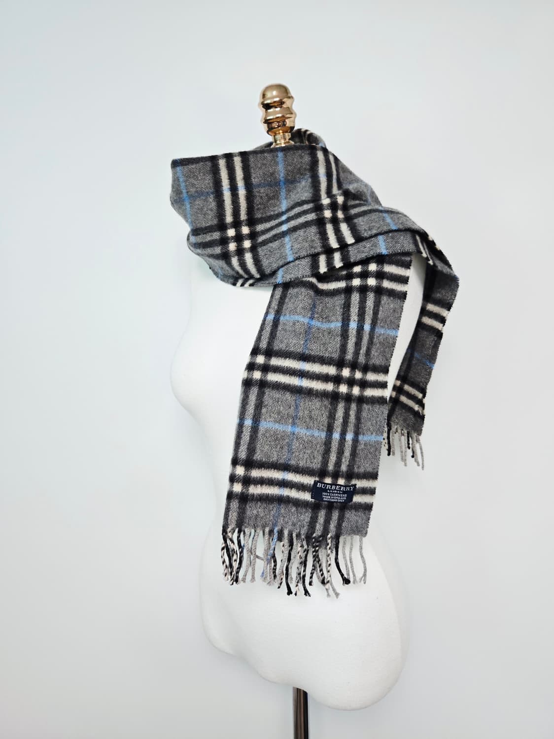 버버리 그레이 노바체크 캐시미어 머플러 목도리 상품이미지1