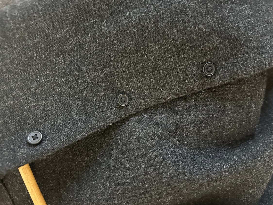 무인양품 울 혼방 셔츠형 자켓 M 차콜 상품이미지4