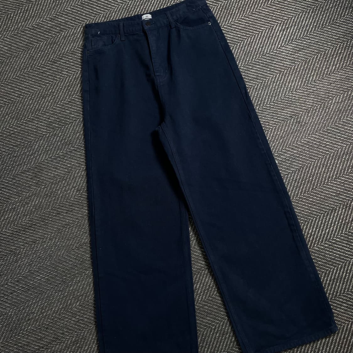 neukimpyo 세미 와이드 데님 팬츠 네이비 y 4942 상품이미지3