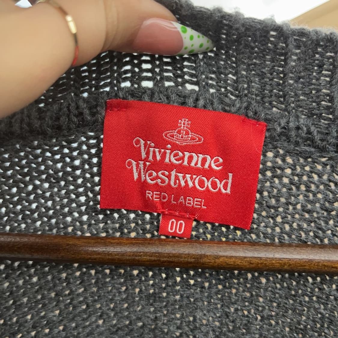 비비안웨스트우드 레드라벨 스트릿펑크 패치워크 울가디건 00 C09009 상품이미지5