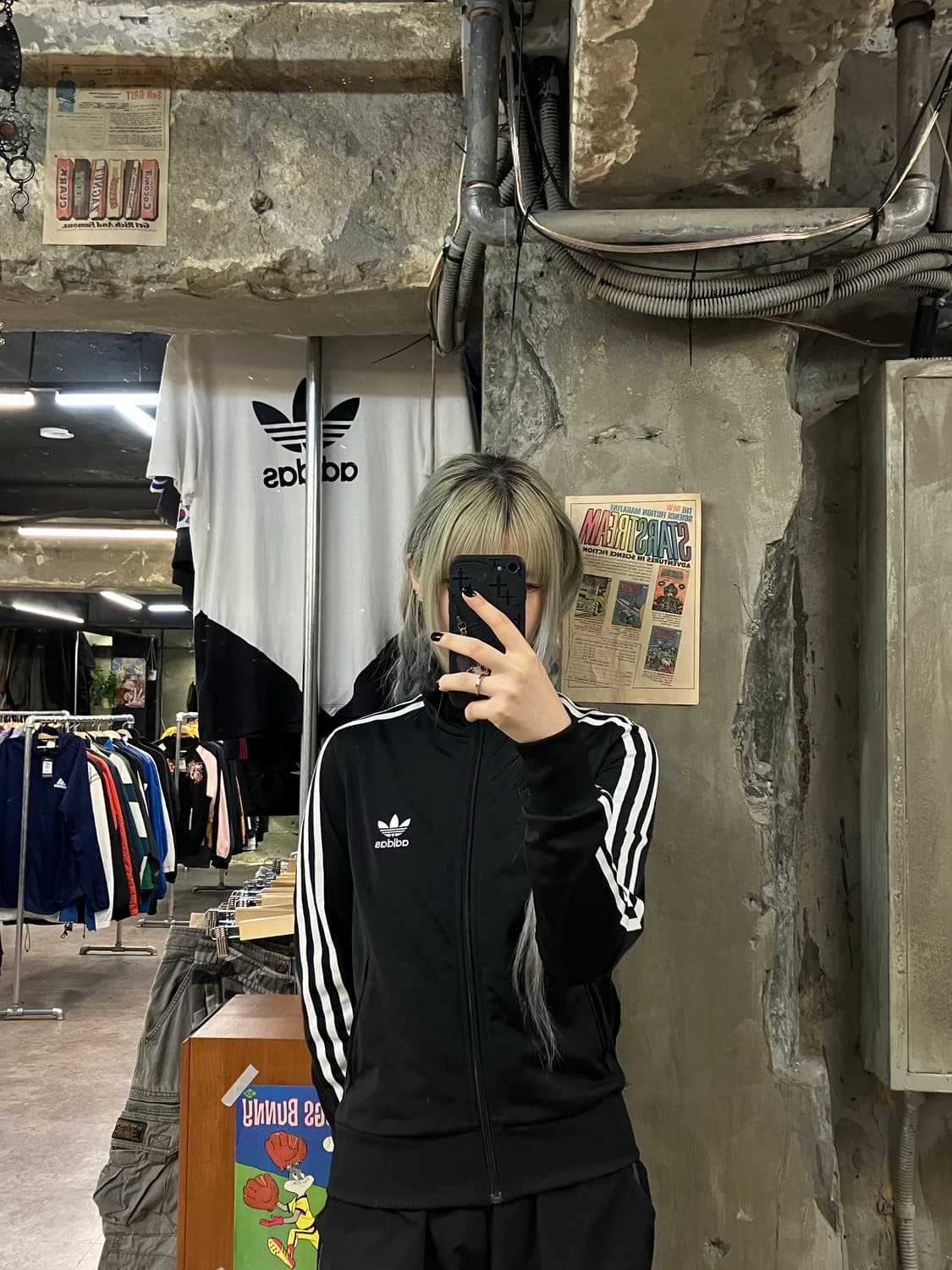 아디다스 져지 파이어버드 블랙 S  #csz906 상품이미지2