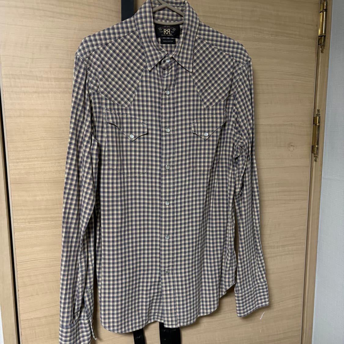 더블알엘 체크 웨스턴셔츠 상품이미지1