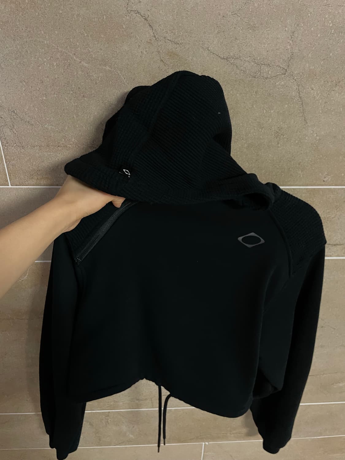 미스치프 롬버스 크롭 후드 상품이미지2