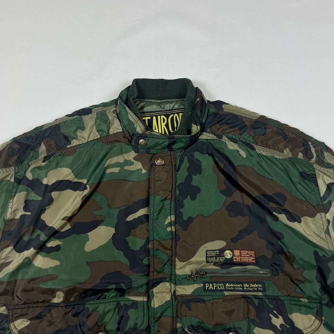 90’s v.t.air corp 밀리터리 나일론 카모 점퍼 상품이미지2