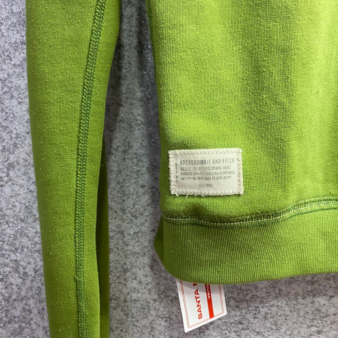 아베크롬비 Y2K 스펠아웃 로고 그린 후드집업 B3599 상품이미지5
