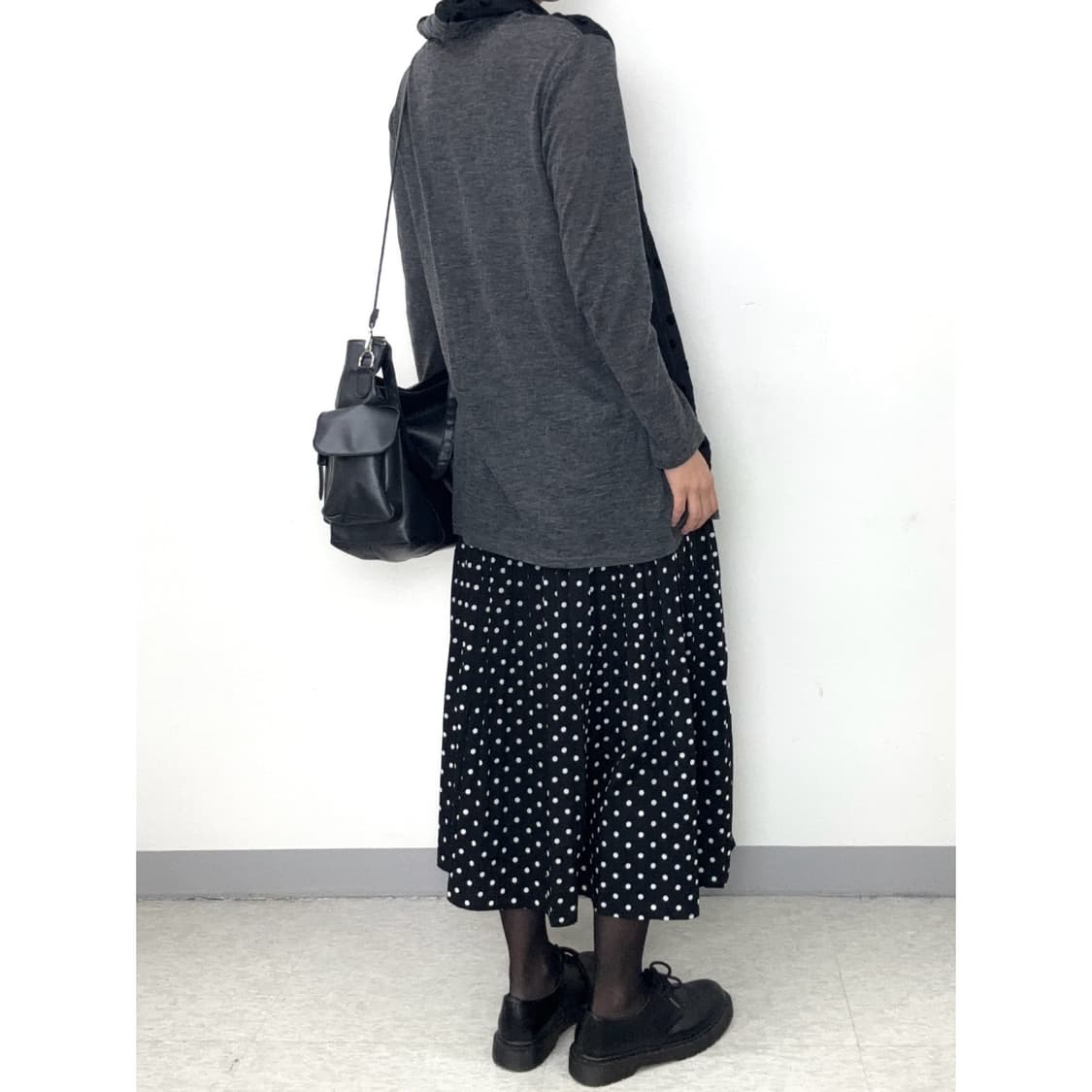 빈티지 도트 이너 롱슬리브 상품이미지4