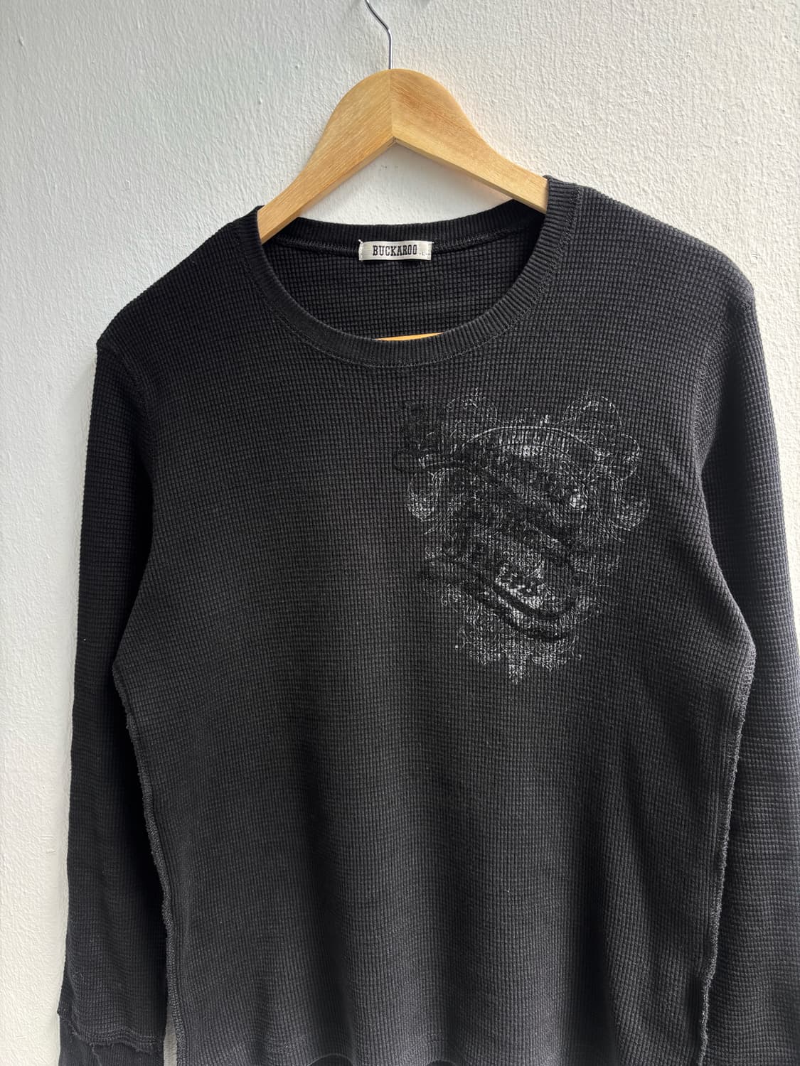 Buckaroo Black Waffle Long Sleeve 상품이미지2