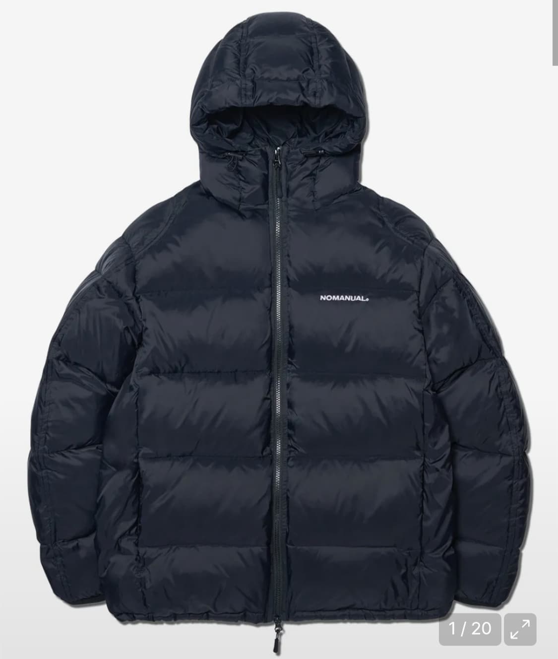 노매뉴얼 디비젼 후드 덕 다운 패딩 XL 상품이미지1