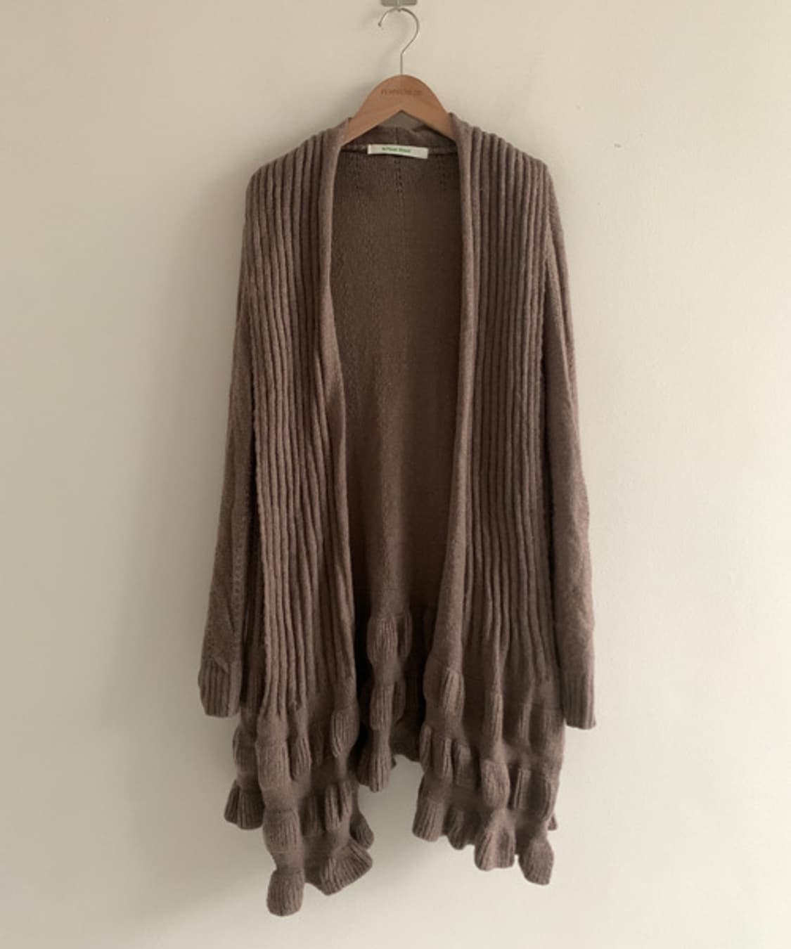 Muffler Collar Ruffle Cardigan 상품이미지2