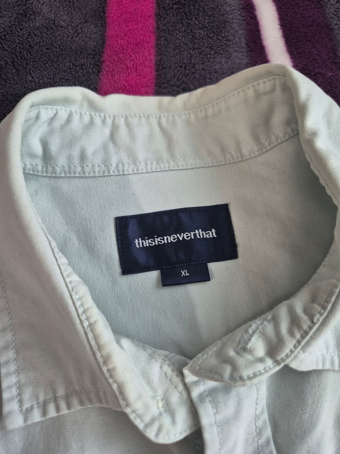 (XL)디스이즈네버댓 MI로고 옥스포드 셔츠 상품이미지3