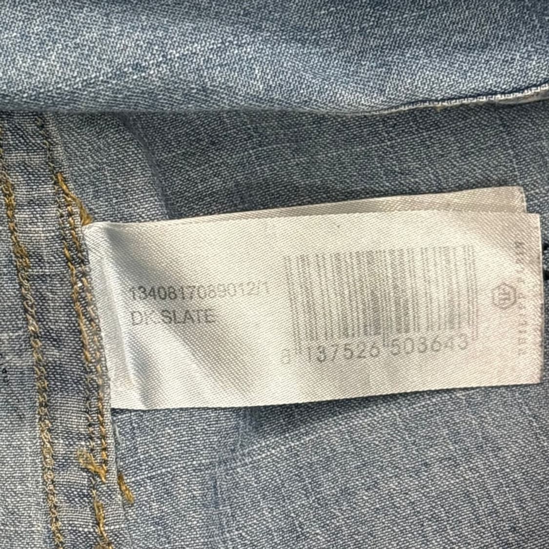 필립플레인 스컬 Embroidery 데님진 말론 셔츠 S 상품이미지6