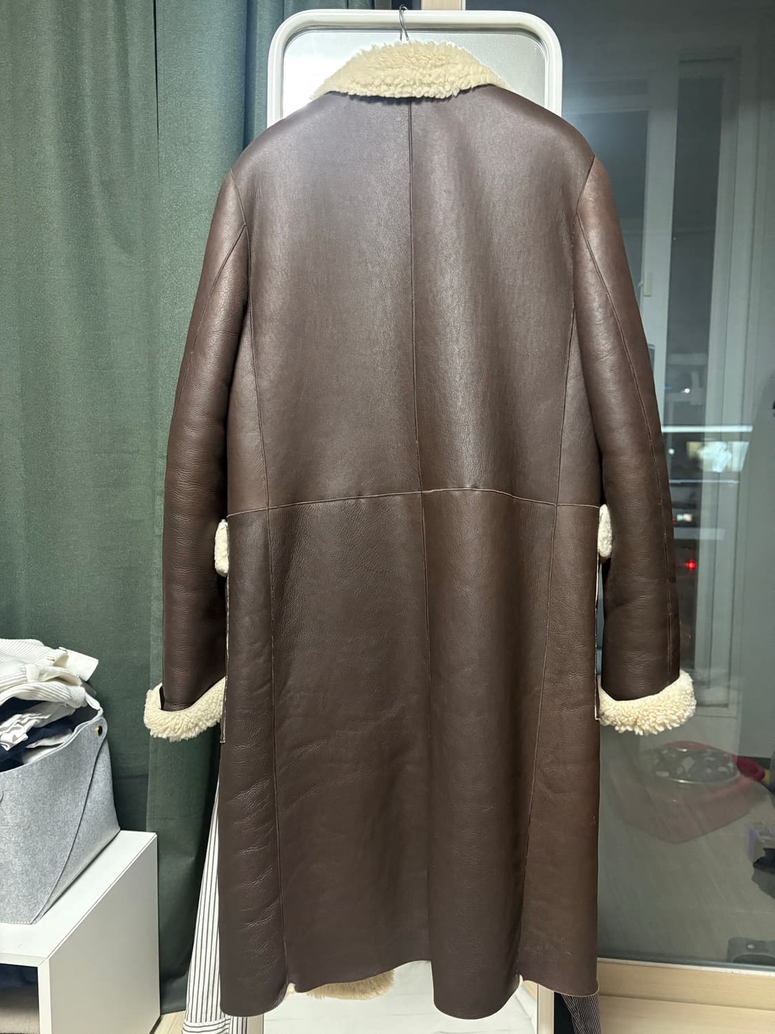 폴스미스 가죽 롱 무스탕 M 상품이미지3