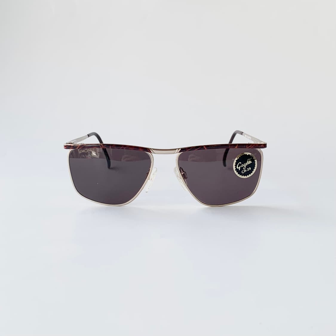 971 데드스탁 미착용 골드 마블 아세테이트 메탈 선글라스 레트로 상품이미지1