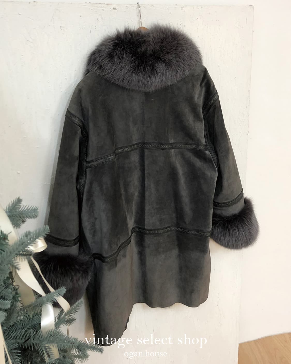 vintage eco fur mustang coat 상품이미지2