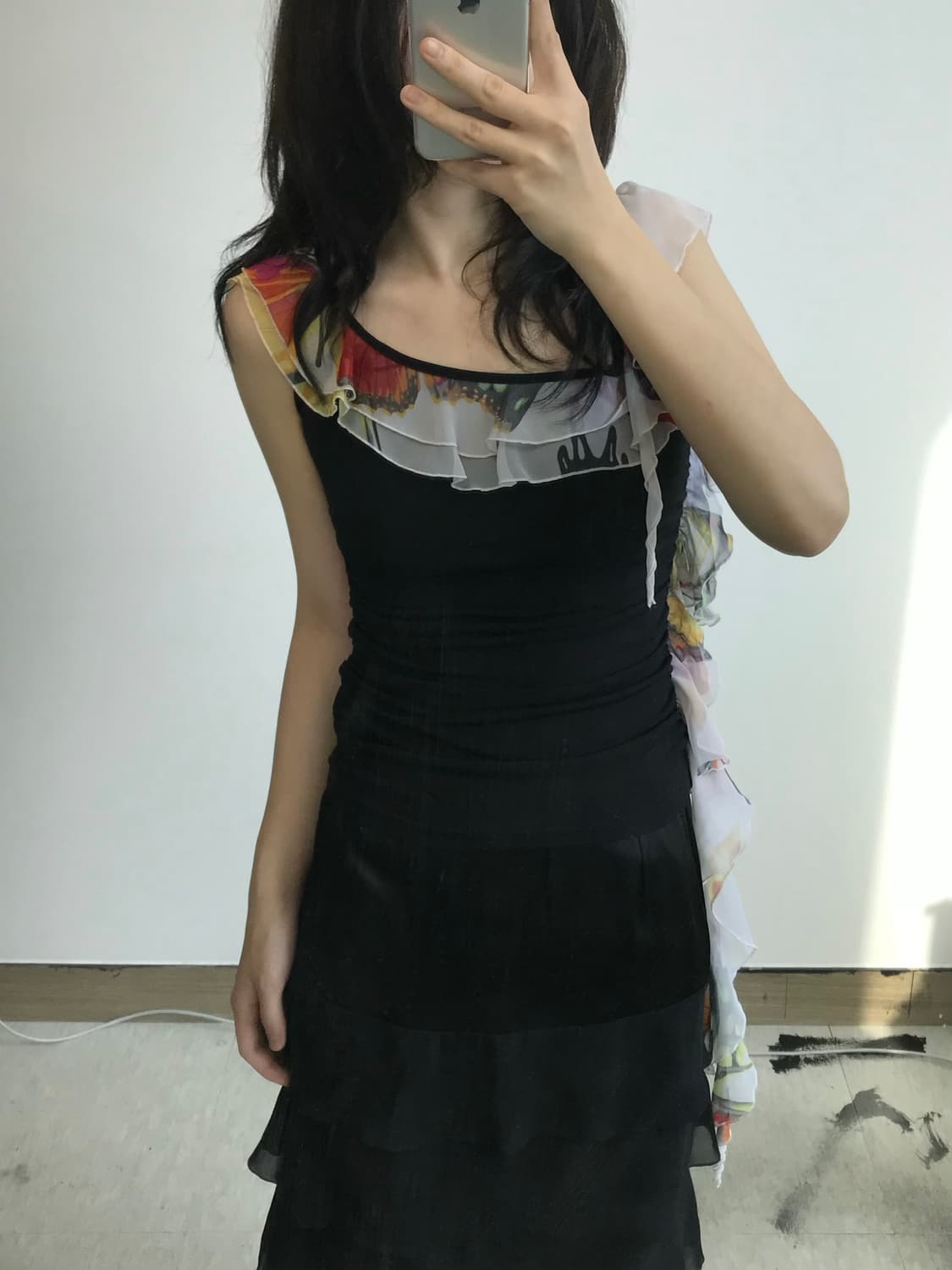빈티지 프릴 오프숄더 탑 상품이미지2