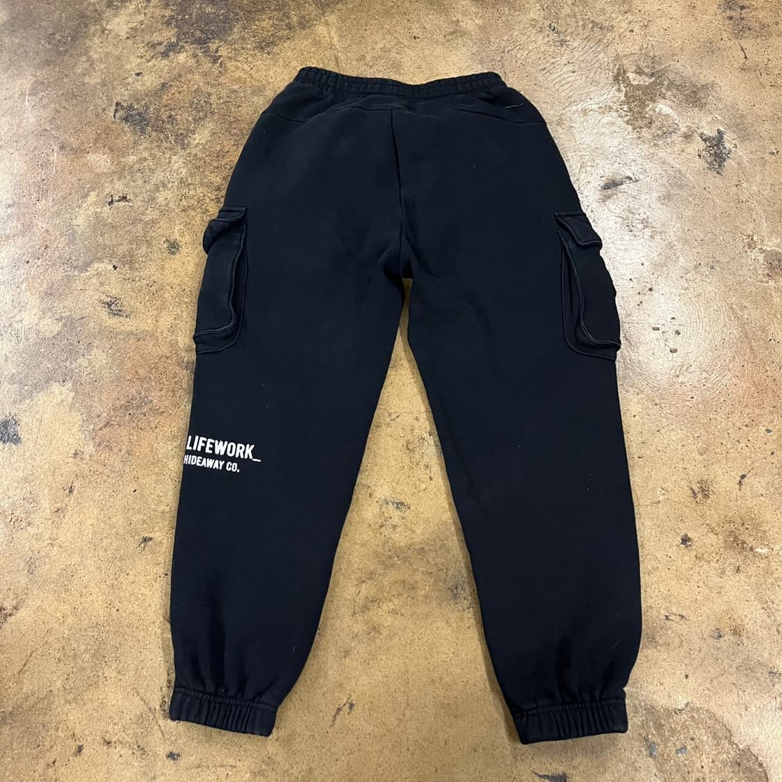 [정품] 라이프워크 블랙 카고 조거 트레이닝 바지 b8 상품이미지3