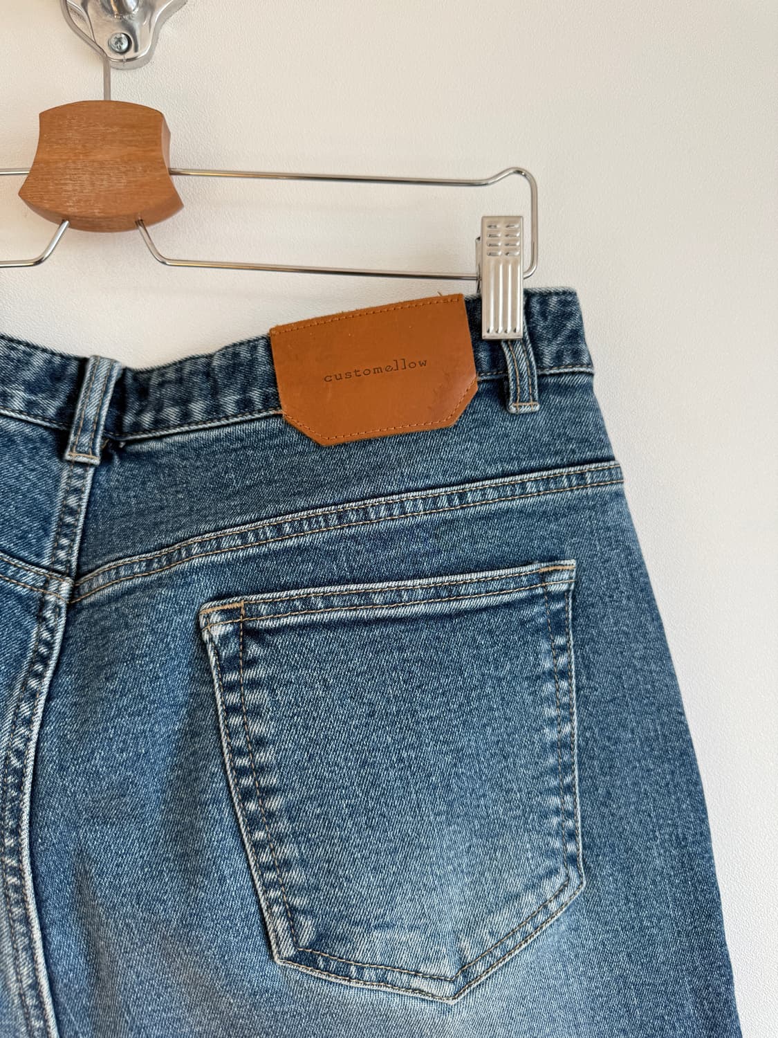 커스텀멜로우(customellow) 롱업 데님 상품이미지5
