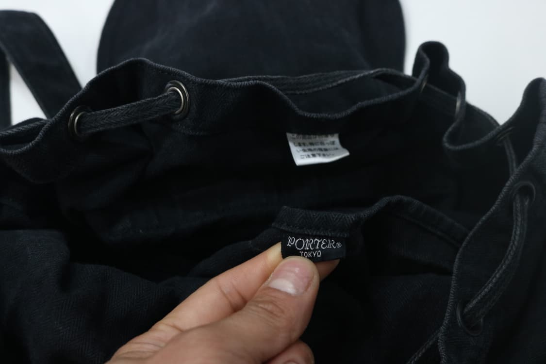 PORTER 포터 요시다컴퍼니 블랙 코튼 캔버스 백팩 상품이미지9