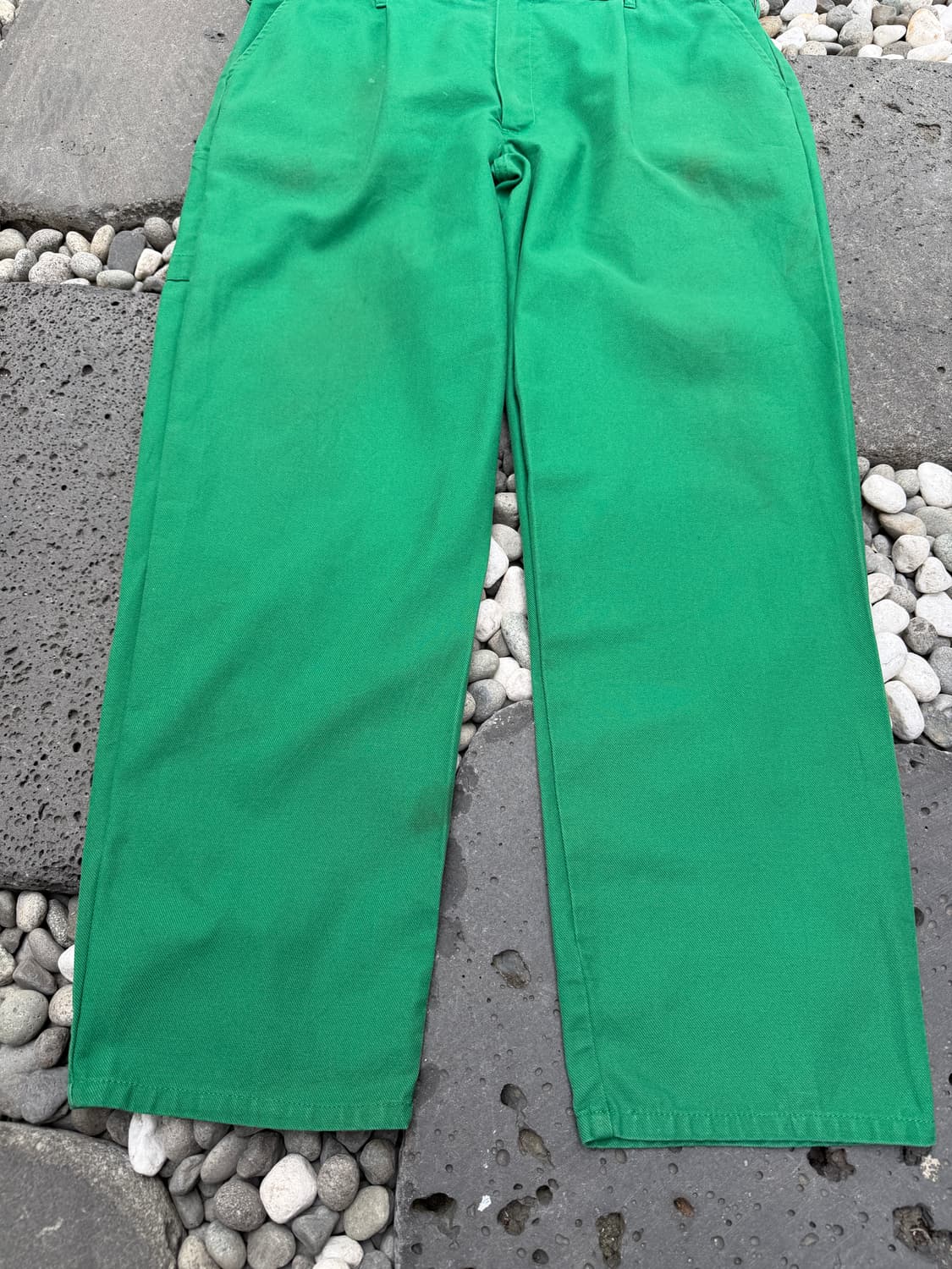1990s TSD KELLY GREEN FRENCH 그린 프렌치워크팬츠 상품이미지4