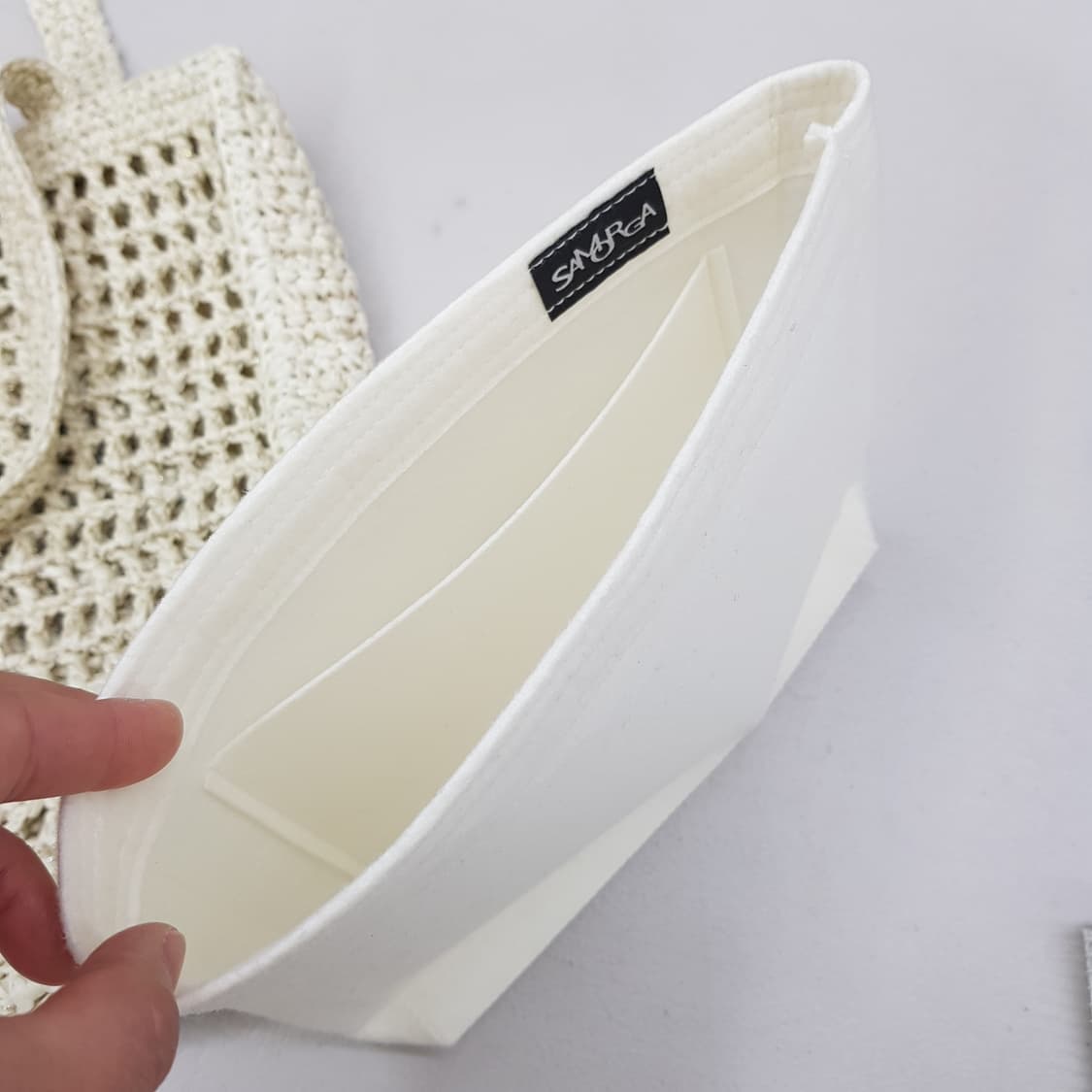 한섬 타임 2022 엠블럼 글리터 위빙백 상품이미지4