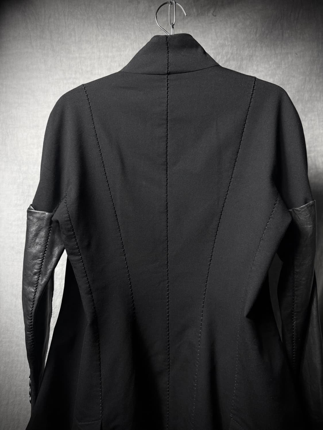 Masnada Leather Sleeve Hand Seam Jacket 상품이미지7