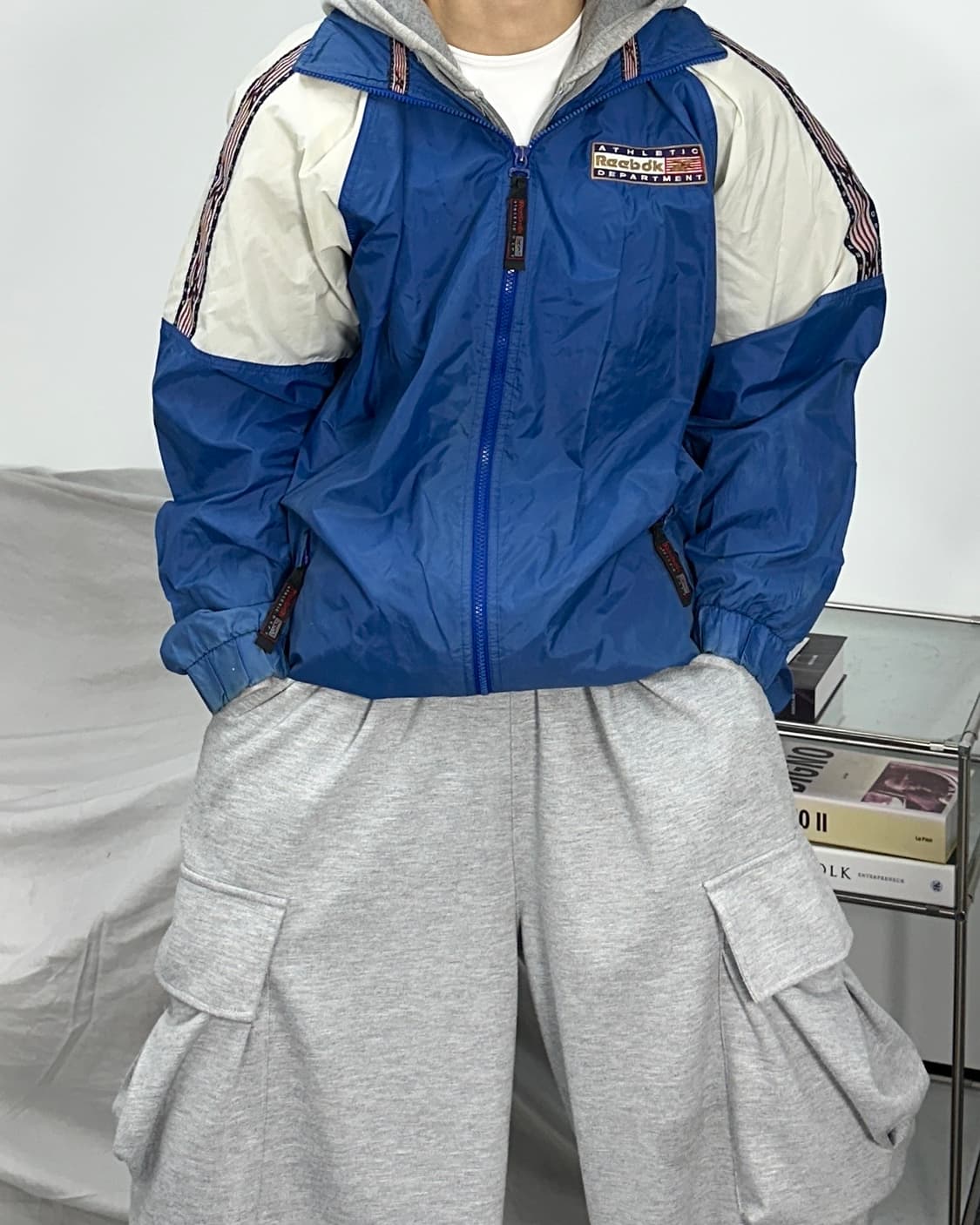 리복 90s 어센틱 빅로고 바람막이 S 상품이미지1