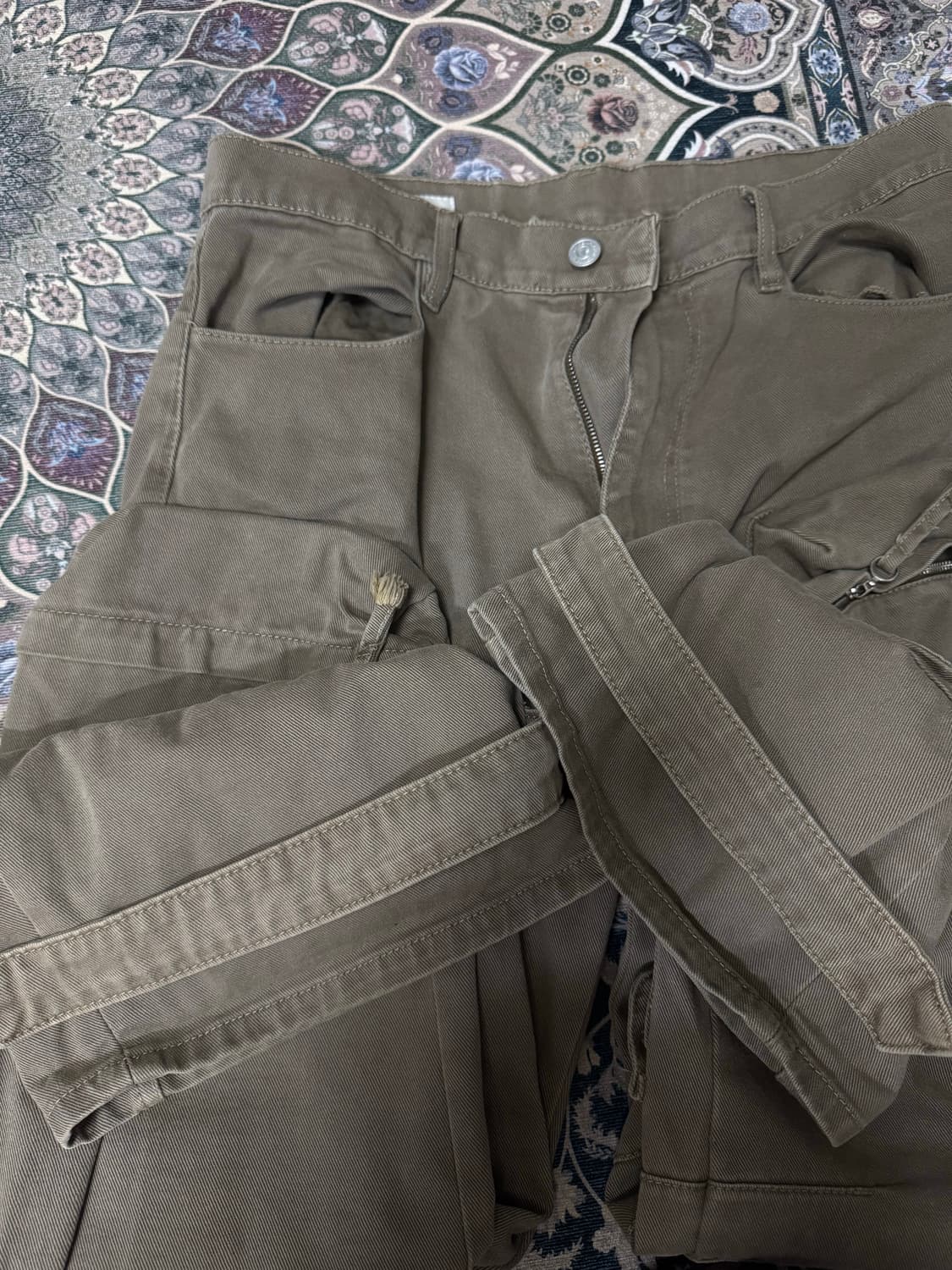 자라 유틸리티 포켓 팬츠 브라운 KR32 EU42 상품이미지5