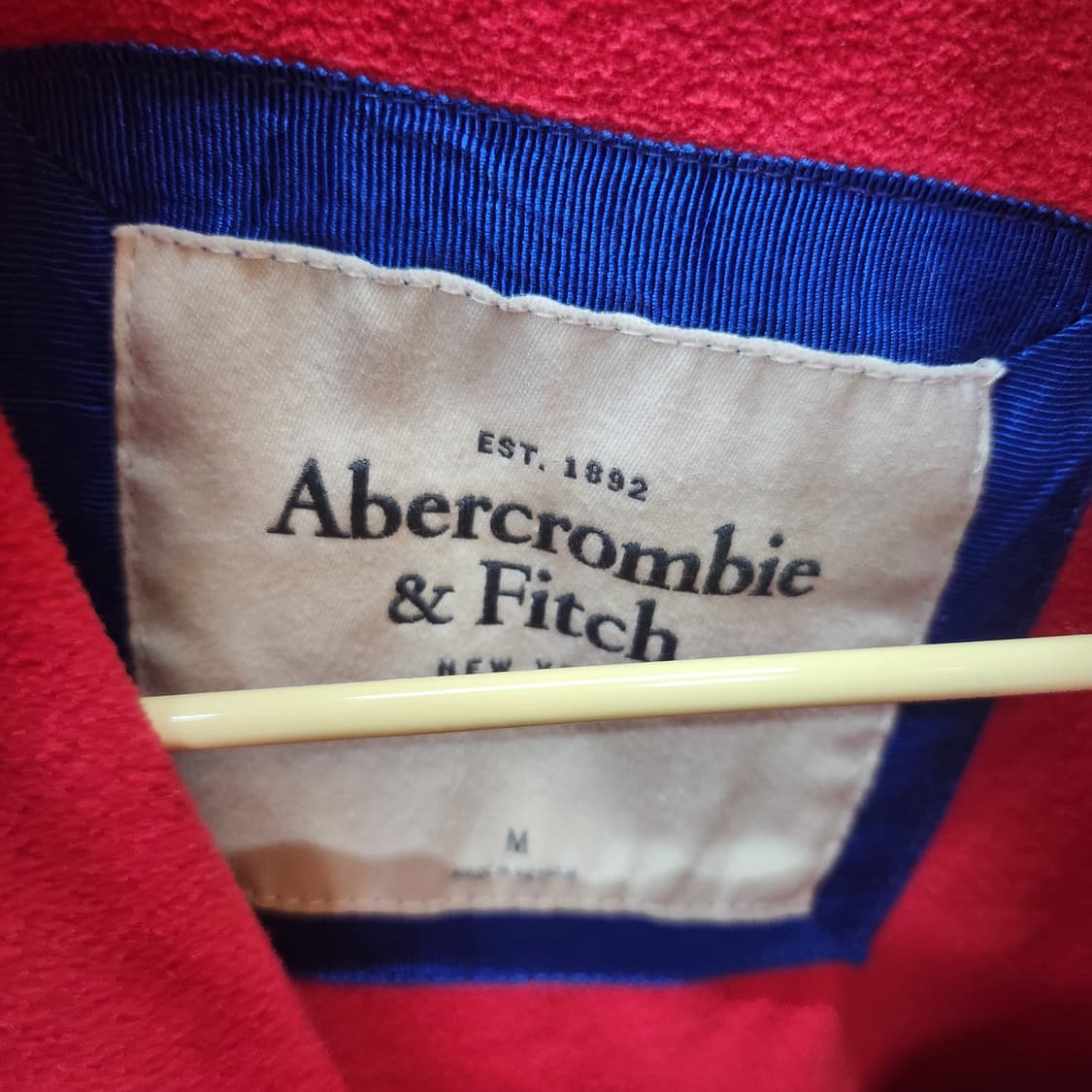 아베크롬비 로고와펜 후드 스트링 패딩조끼M(M) 상품이미지5