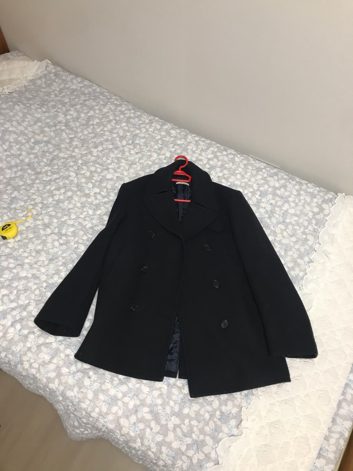 더블브레스티드 반코트(네이비색) 상품이미지1