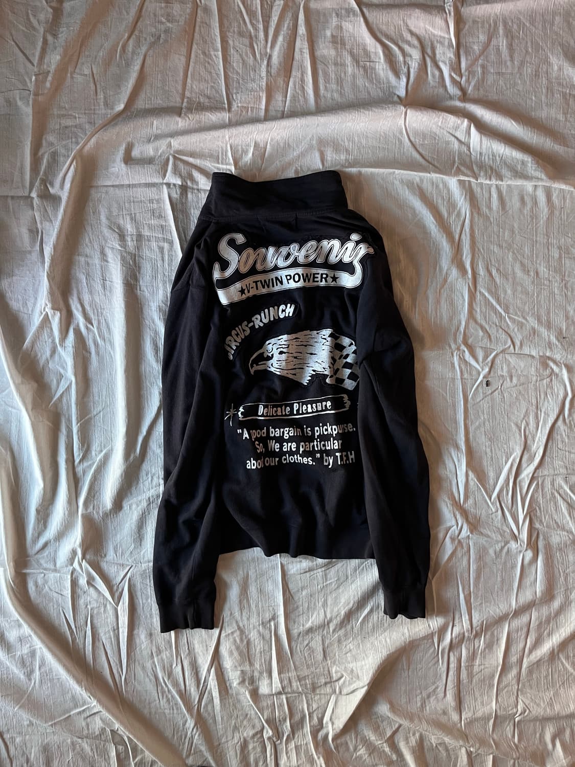 Vintage Patch Print Zip-Up Jacket 상품이미지4