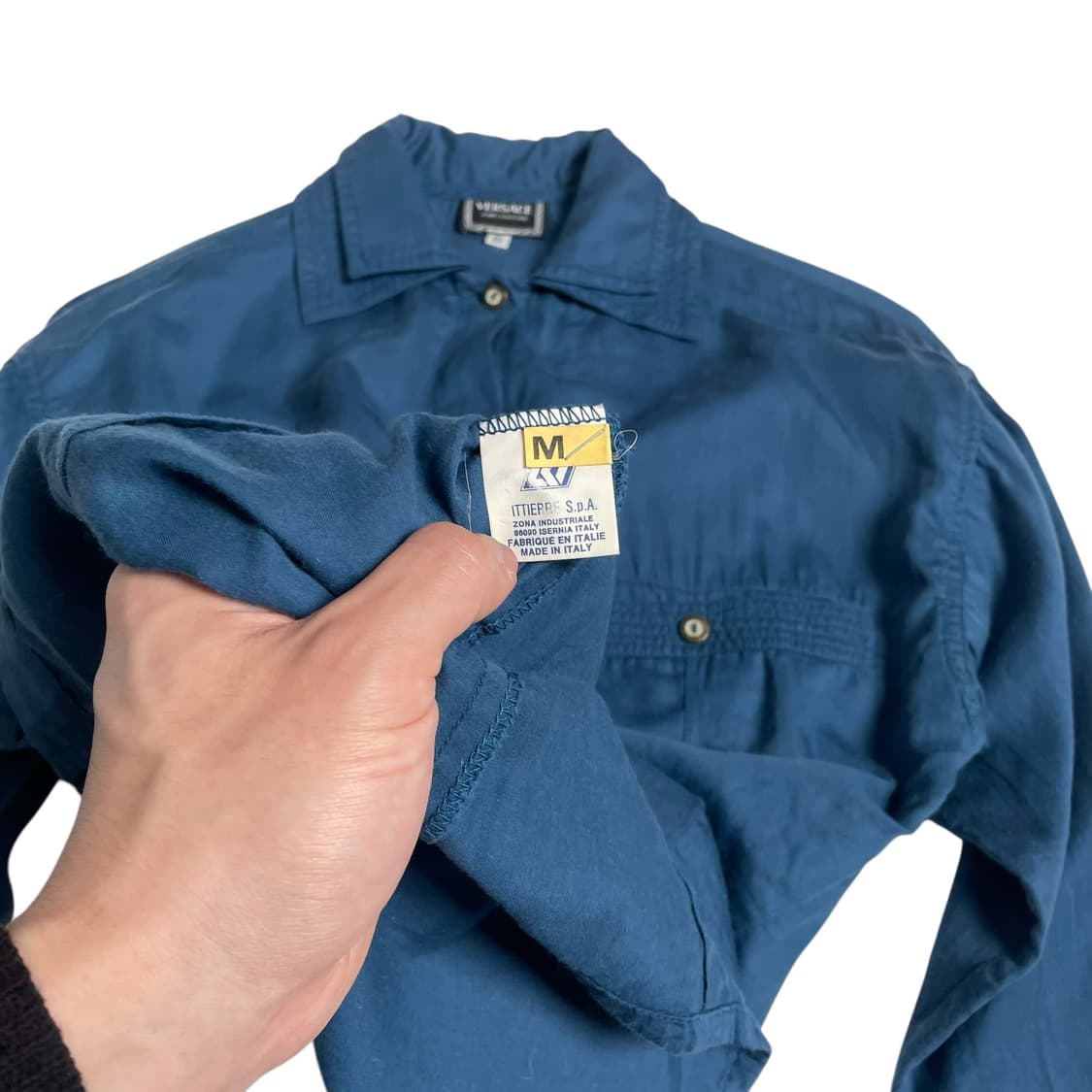 베르사체 진스 쿠트르 더블 칼라 코튼 셔츠 (italy)   상품이미지10