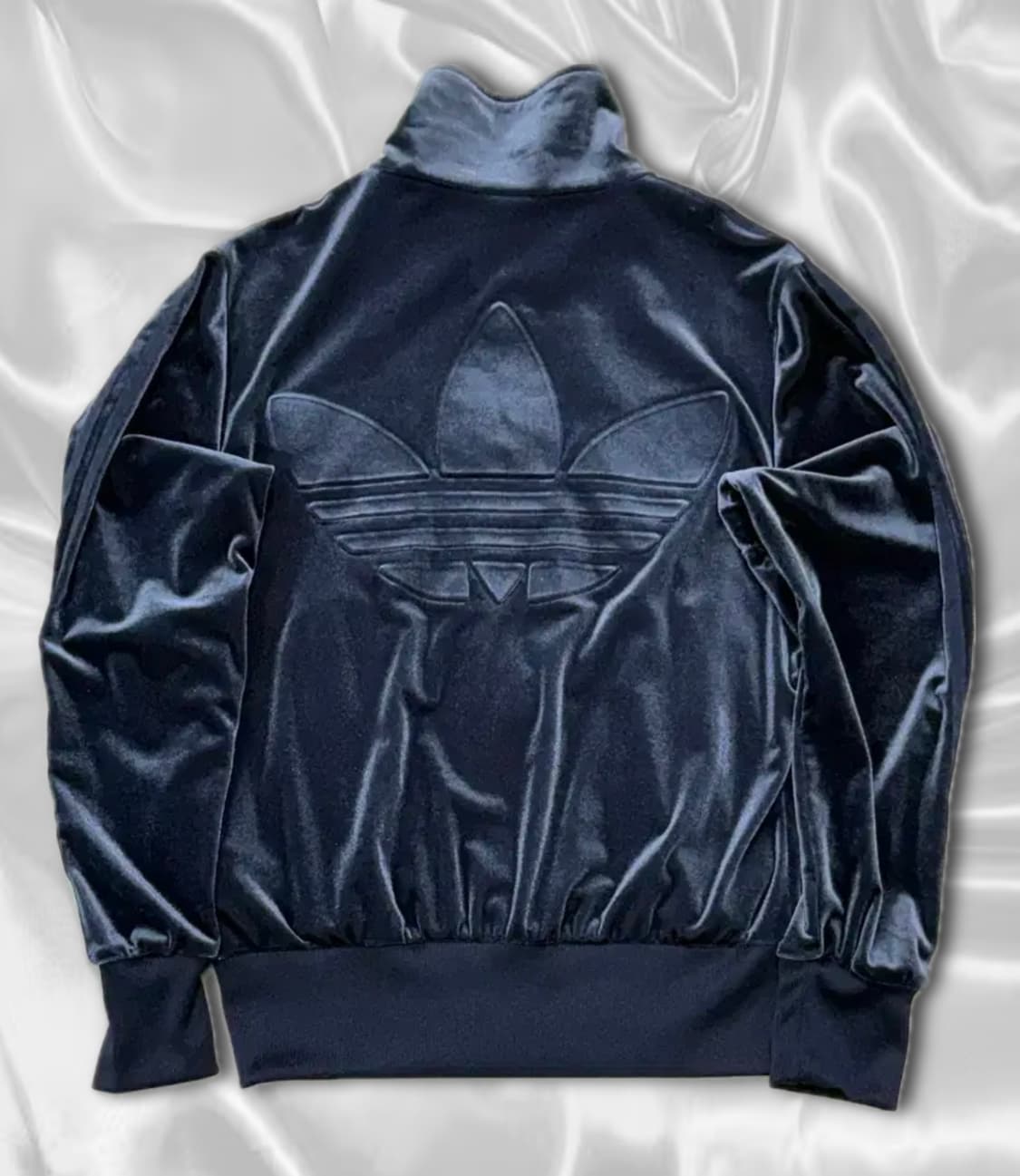 아디다스 럭셔리벨루어 져지 네이비 상품이미지4