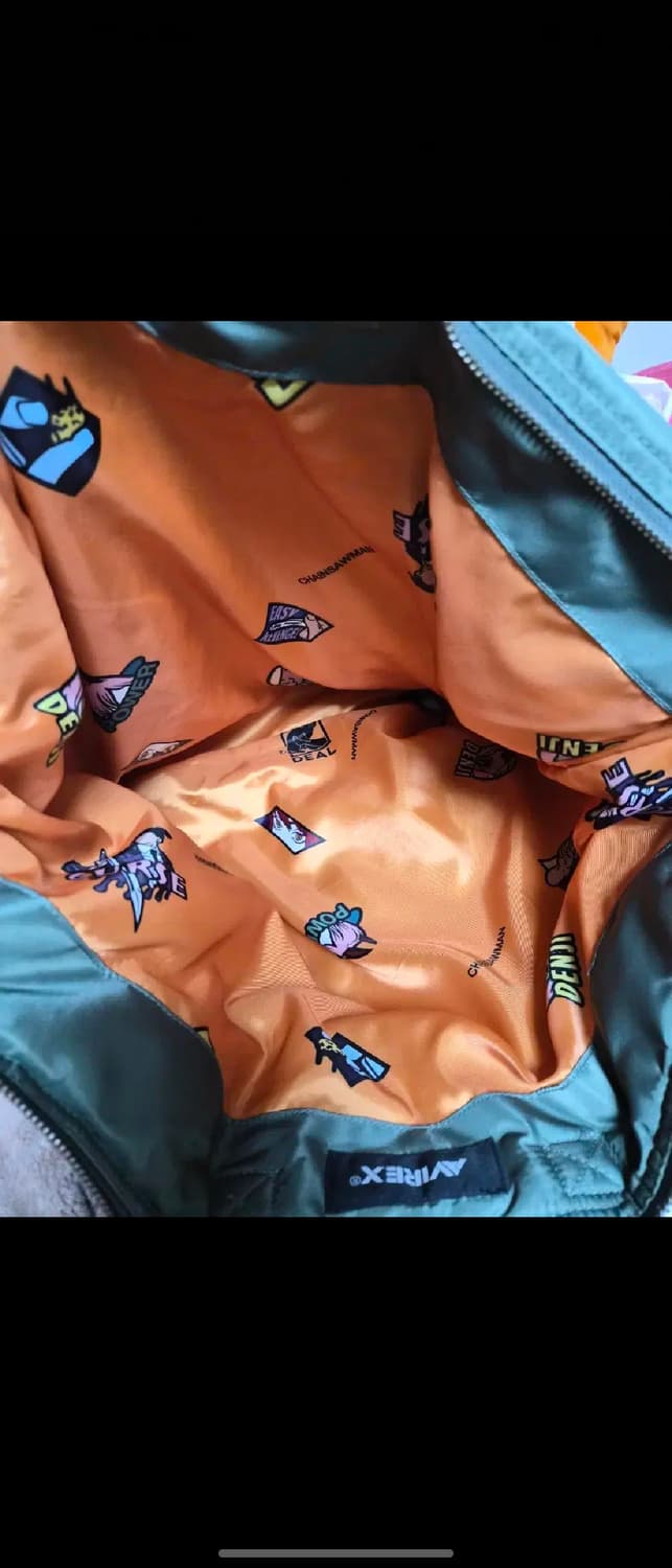 avirex 헬멧백 onmade 체인소맨 콜라보 상품이미지5