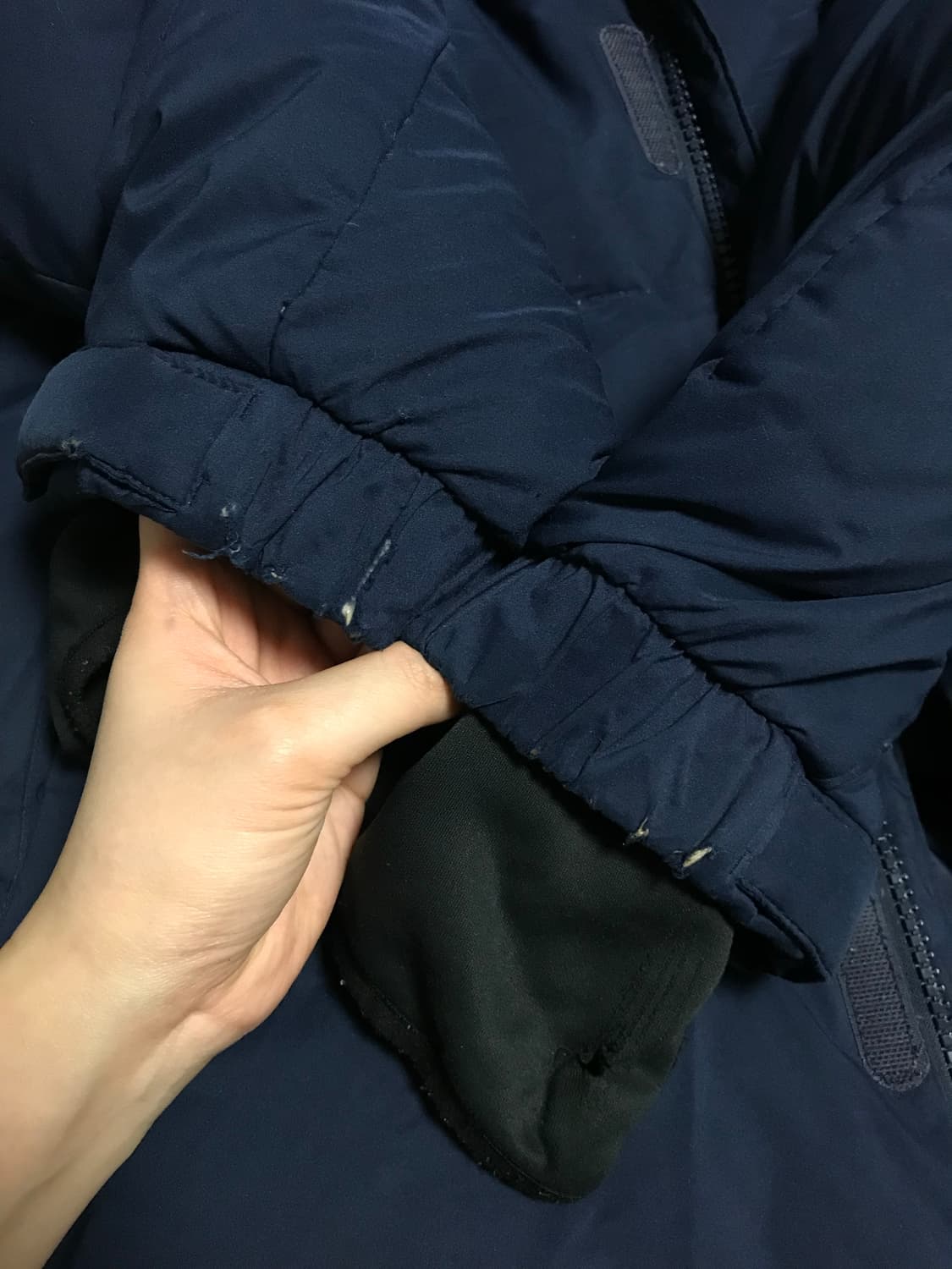 노스페이스 네이비 오리털 롱패딩 남색 110 2xl 상품이미지9