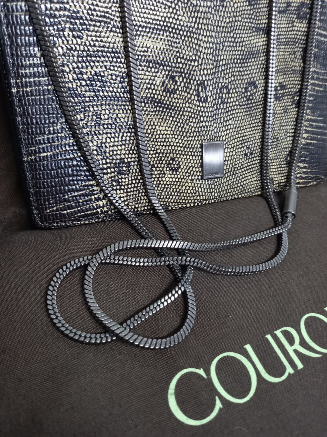 쿠론 미니크로스 앤 숄더백 파이톤패턴 상품이미지5