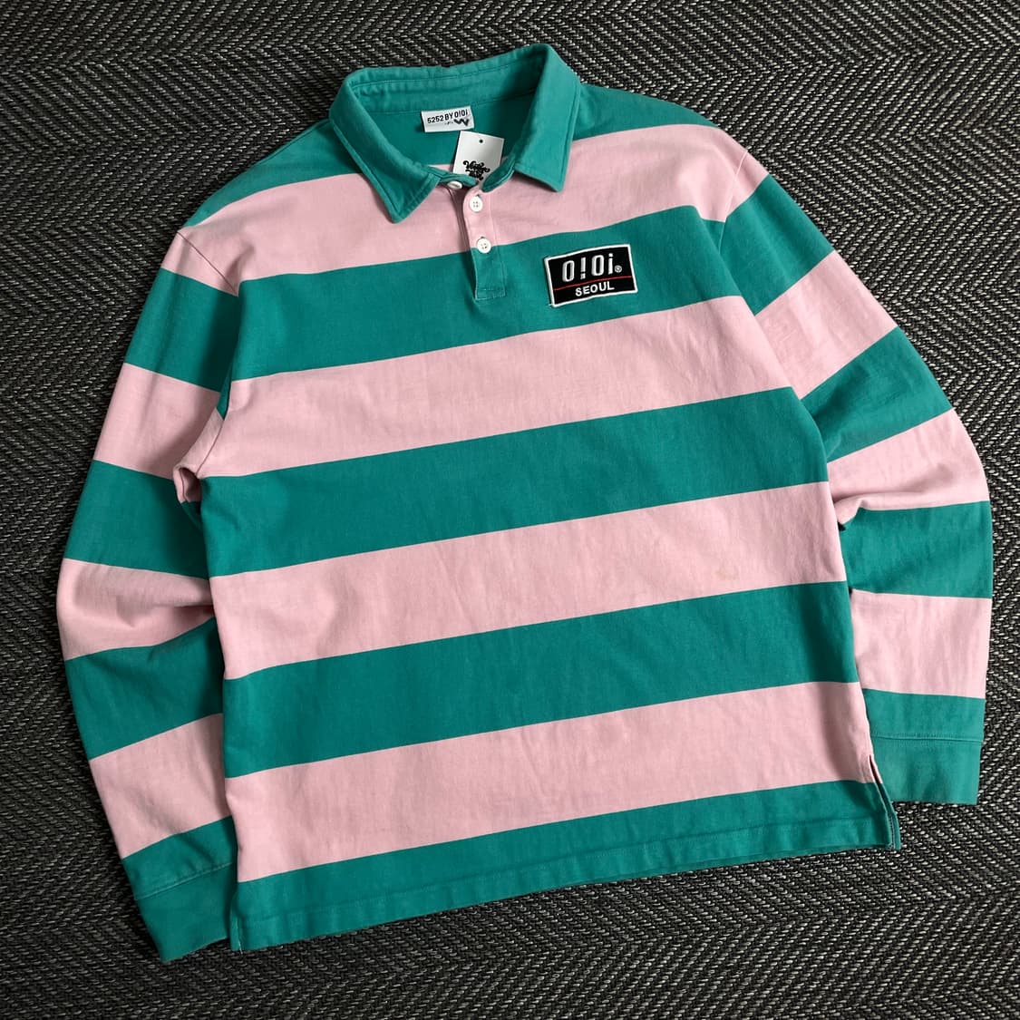 오아이오아이 단가라 카라 럭비 티셔츠y 2845 상품이미지1