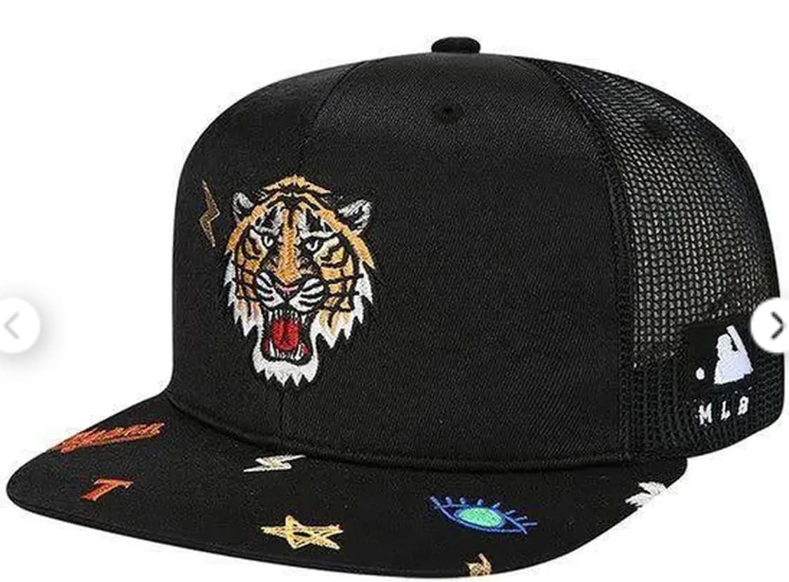 MLB 키즈 타이거 자수 매쉬 스냅백 블랙 상품이미지1