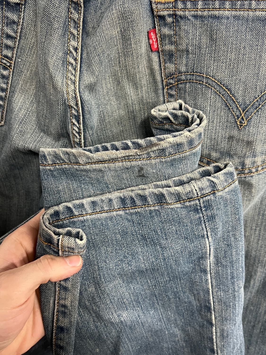 00s Levis 리바이스 501 스트레이트 레그 버튼플라이 데님 팬츠 상품이미지5