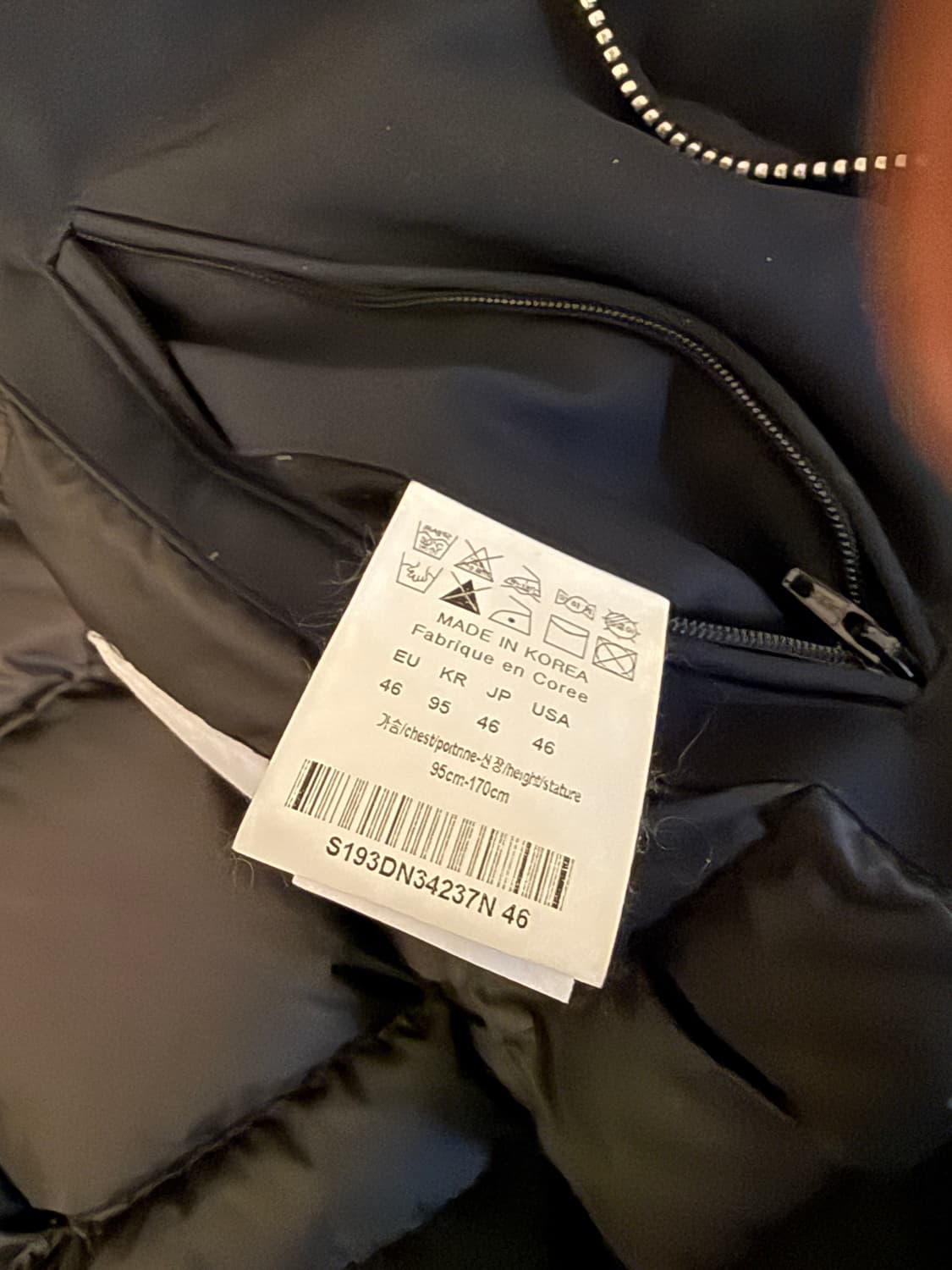 솔리드옴므 19FW 폭스퍼 패딩 다크네이비 46(95) 사이즈 상품이미지5