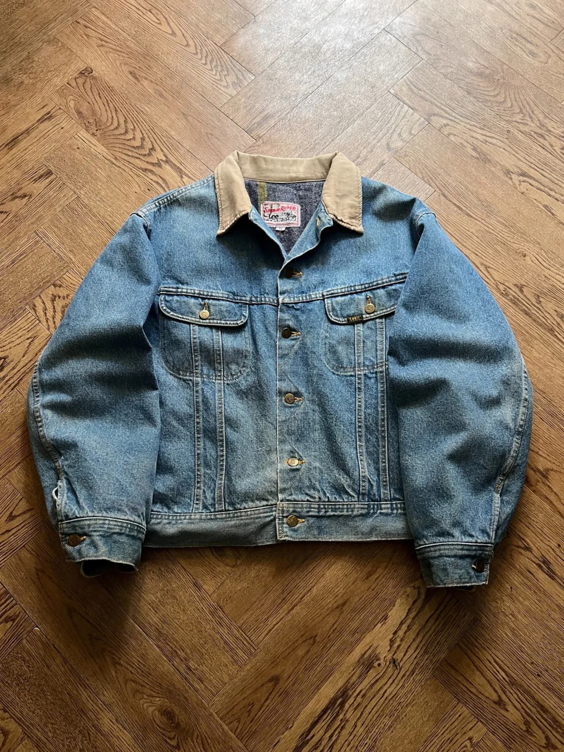 [2XL]90's Lee USA 스톰라이더 블랭킷 데님 트러커 자켓 R2 상품이미지1