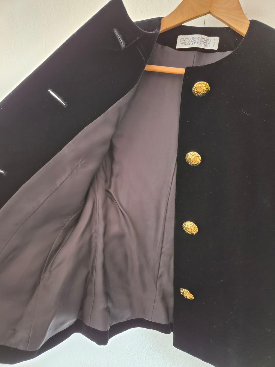 지방시 여성 벨벳노카라자켓 8사이즈 상품이미지5