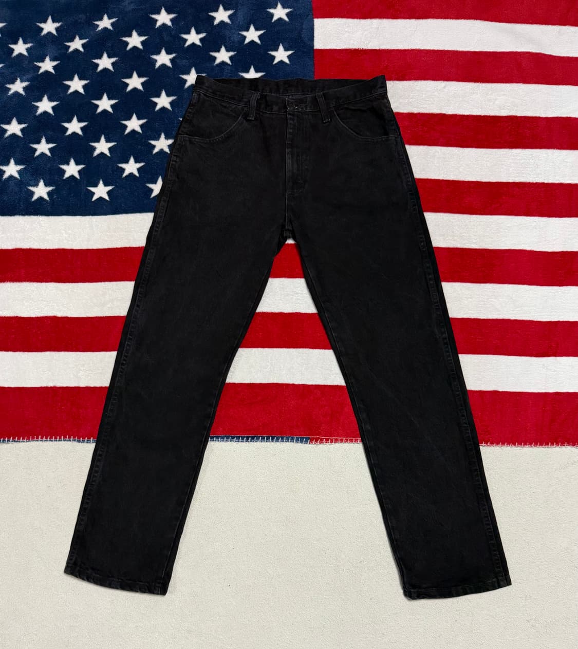 랭글러 서브브랜드 러슬러블랙진Rustler black jeans흑청데님 상품이미지1