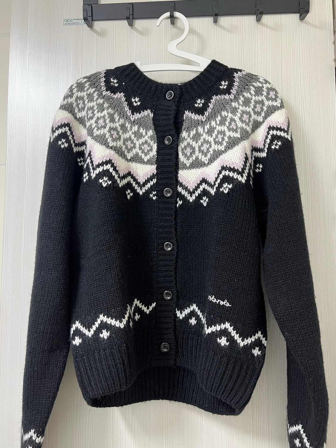 로라로라 노르딕패턴 니트 가디건 상품이미지2