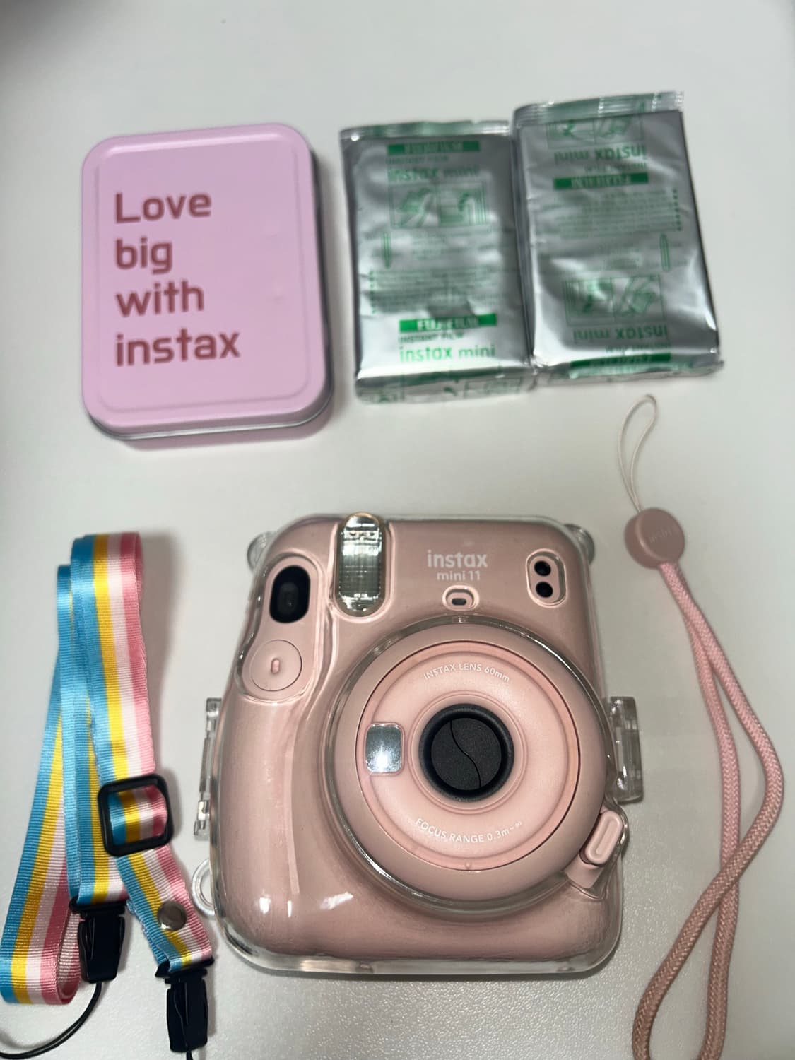 인스탁스 미니 11 핑크+필름 20장+케이스  상품이미지3