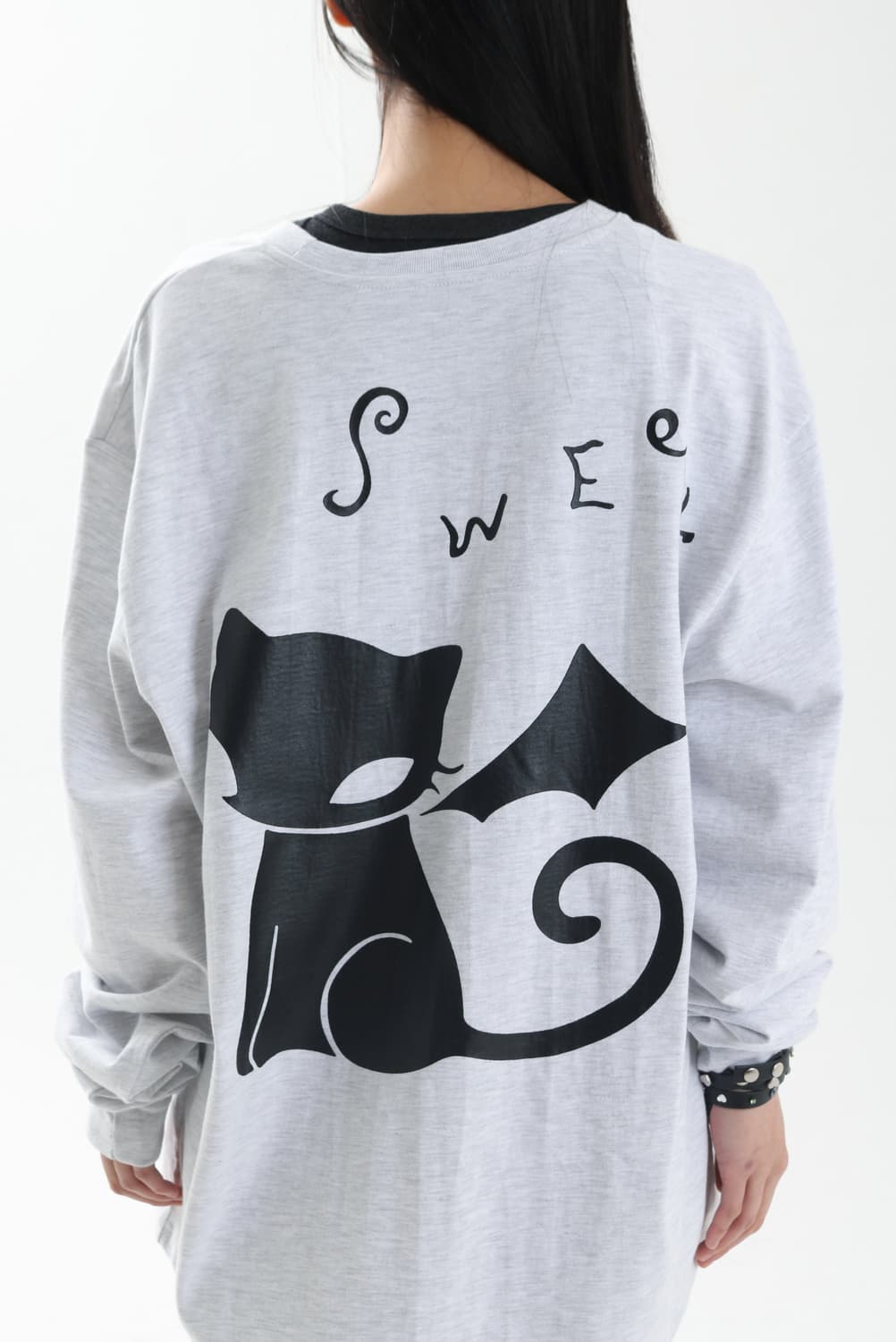 나비버스 Cherry Long Sleeve Top_Light Grey 상품이미지6