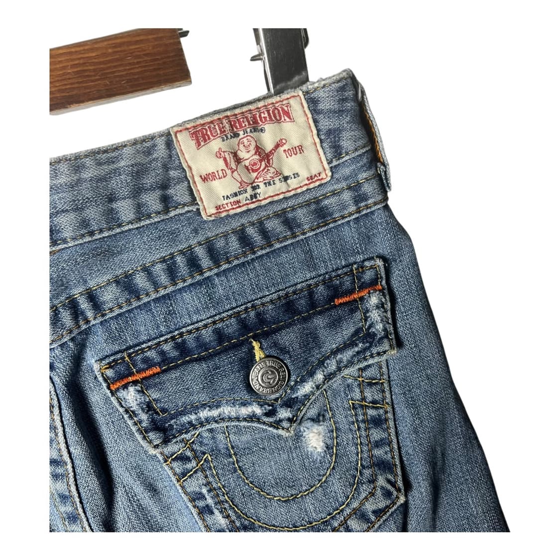 [True Religion] 트루릴리전 디스트로이드 데님 스커트 상품이미지5