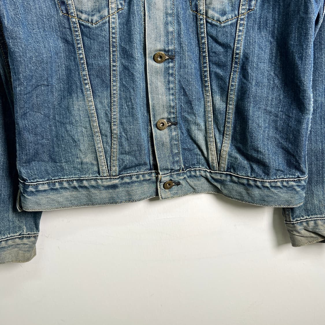 90's 에드윈 데님 트러커 자켓 L 상품이미지5