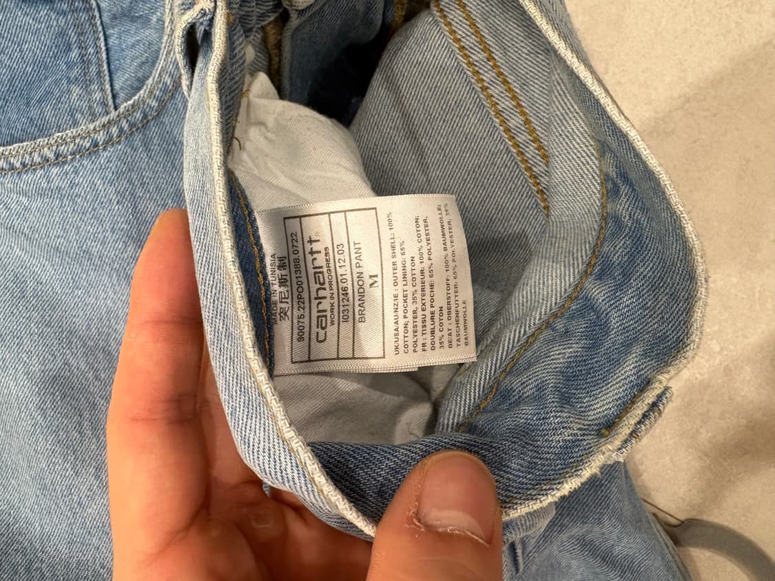 칼하트 브랜든 스미스 데님 팬츠 M 상품이미지4
