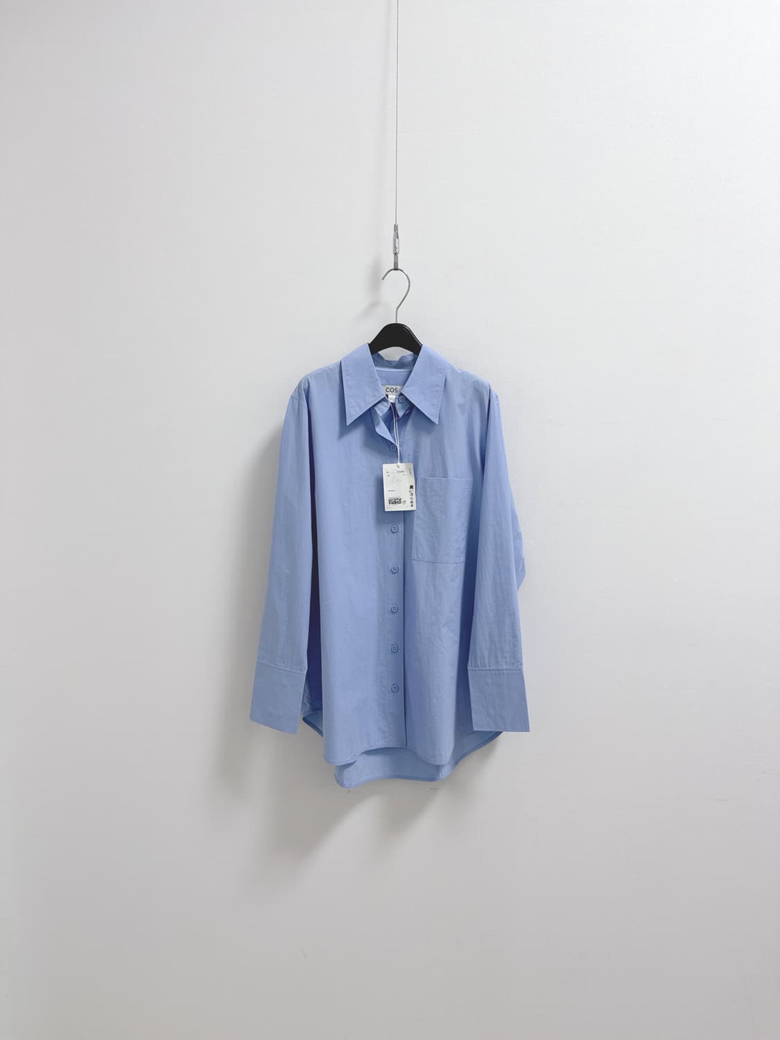 코스 코튼 하늘색 셔츠 상품이미지1